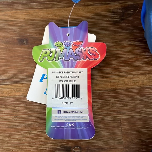 NWT PJ Masks Rash and Trunk Swim Set - Picture 5 of 8